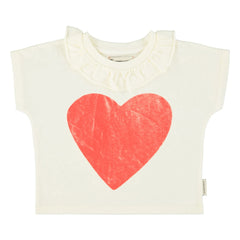 Piupiuchick - Herz T-Shirt | Ecru