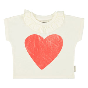 Piupiuchick - Herz T-Shirt | Ecru