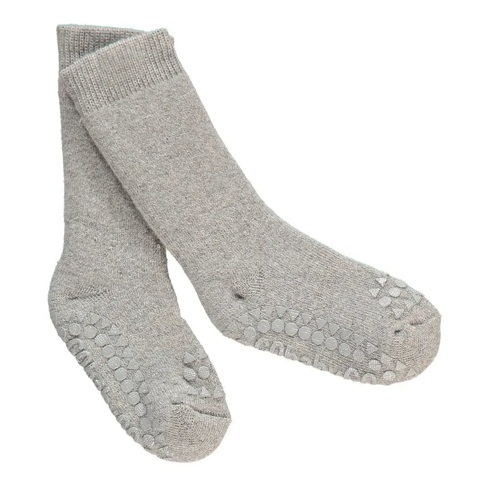 GOBABYGO - Rutschfeste Baumwollsocken | Grau