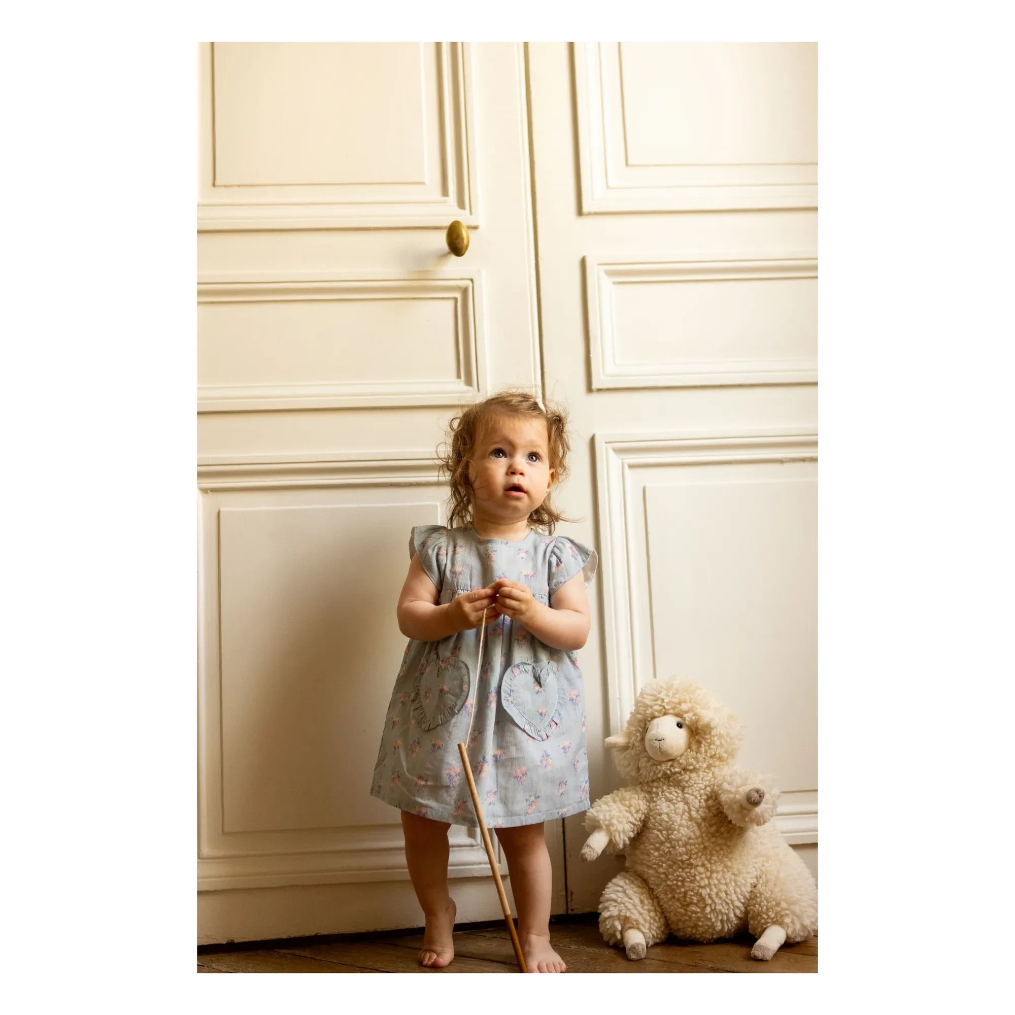 Louis Louise - Ethie Bouquets elbise | Soluk mavi