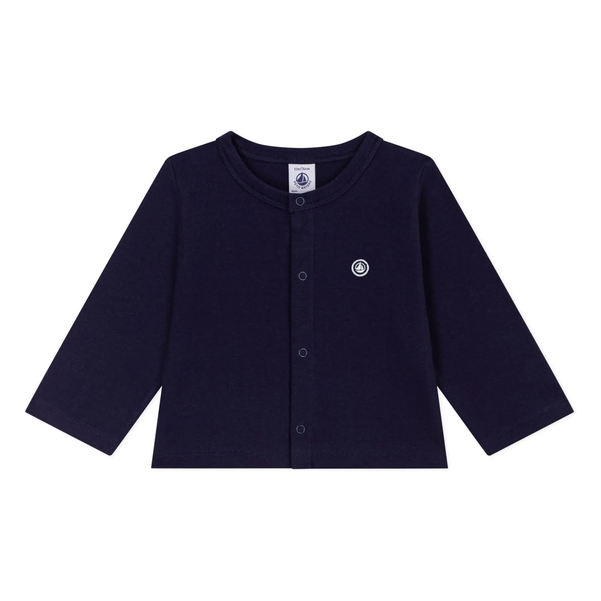 Petit Bateau - Strickjacke aus Bio-Baumwolle | Nachtblau