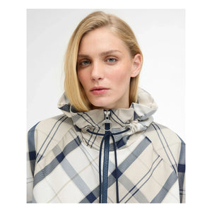 Barbour – Kinsale Tartan Wasserdichte Jacke | Grau