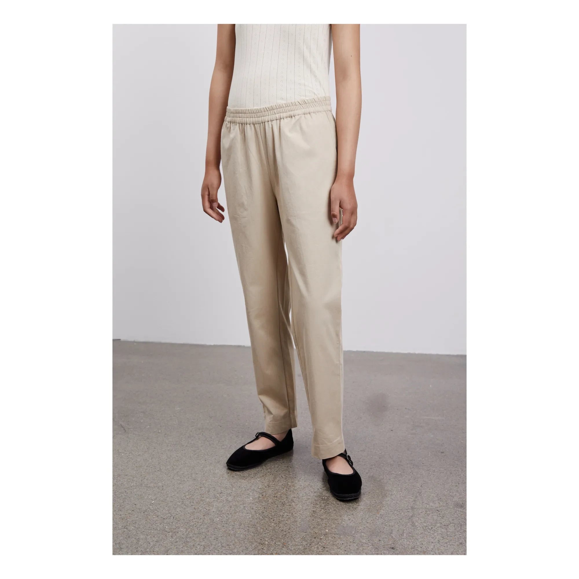 Skall Studio - Abby Hose aus Bio-Baumwolle | Sand