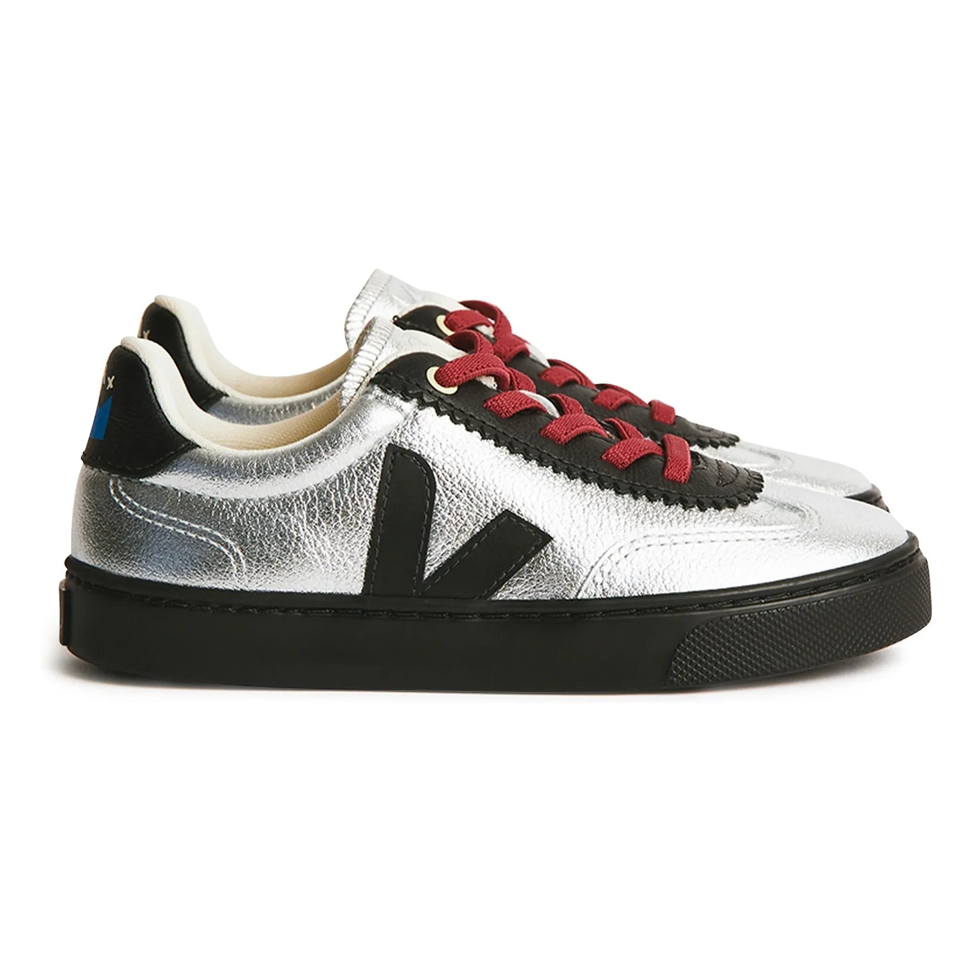 Veja – Veja x Jelly Mallow Small Volley Wildleder-Sneaker zum Schnüren | Silber