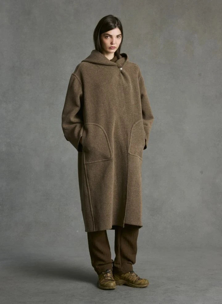 Hod - Carmen Mantel | Taupe Braun