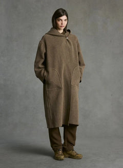 Hod - Carmen Mantel | Taupe-Braun