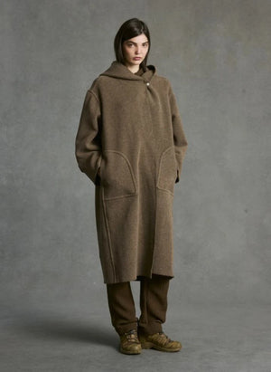 Hod - Carmen Mantel | Taupe-Braun