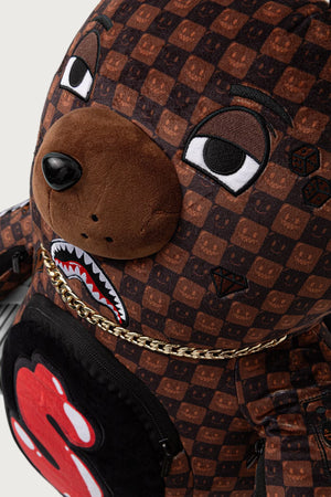 Sprayground - Braune Rucksack mit Haien in Paris 910B9308NSZ