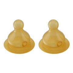 Hevea – Babyflaschensauger aus Naturkautschuk – Langsamer Fluss – 2er-Set