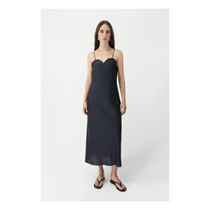 Cordera - Herzförmiges Dekolleté Kleid | Schwarz