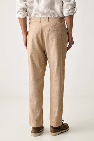 Scotch & Soda erkek pantolon, keten ilaveli