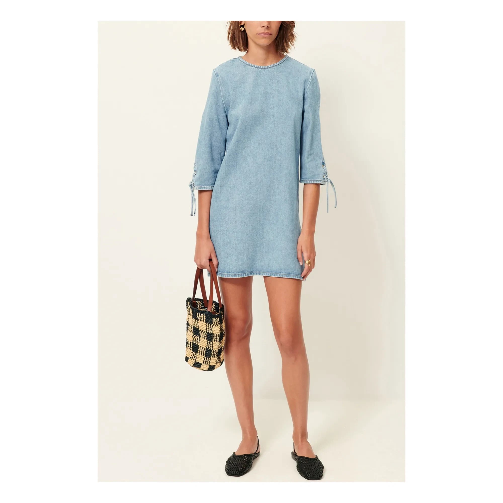 Sessùn - Tizzano Baumwollkleid | Hellblau