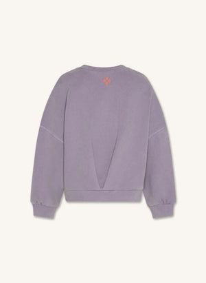 AO76 - Lila Recycelter Baumwoll-Sweatshirt