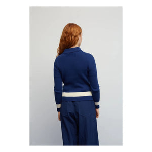Dr Bloom - Gaseosa Baumwollstrickjacke | Blau