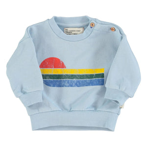 Piupiuchick - Eighties Sweatshirt aus Bio-Baumwolle | Hellblau