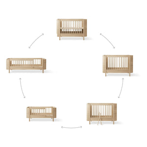 Oliver Furniture - Wood Mini+ Babybett und Junior-Set | Eiche