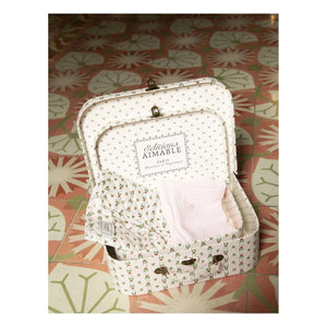 Editions Aimable - Valisette Victoire - 2'li Set | Pommette Poplin