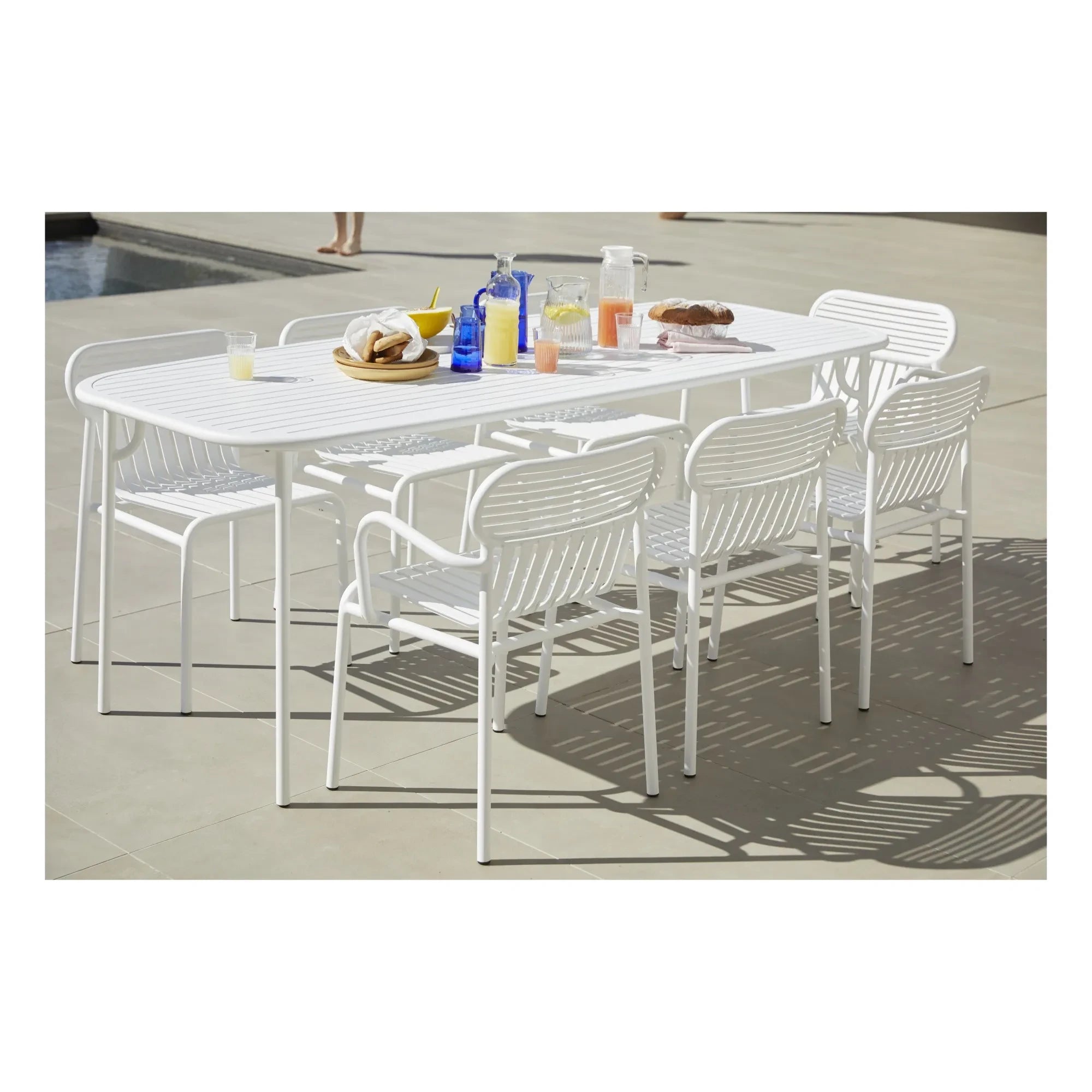Petite friture - Weekend Sessel mit Armlehnen - 2er-Set | Weiß