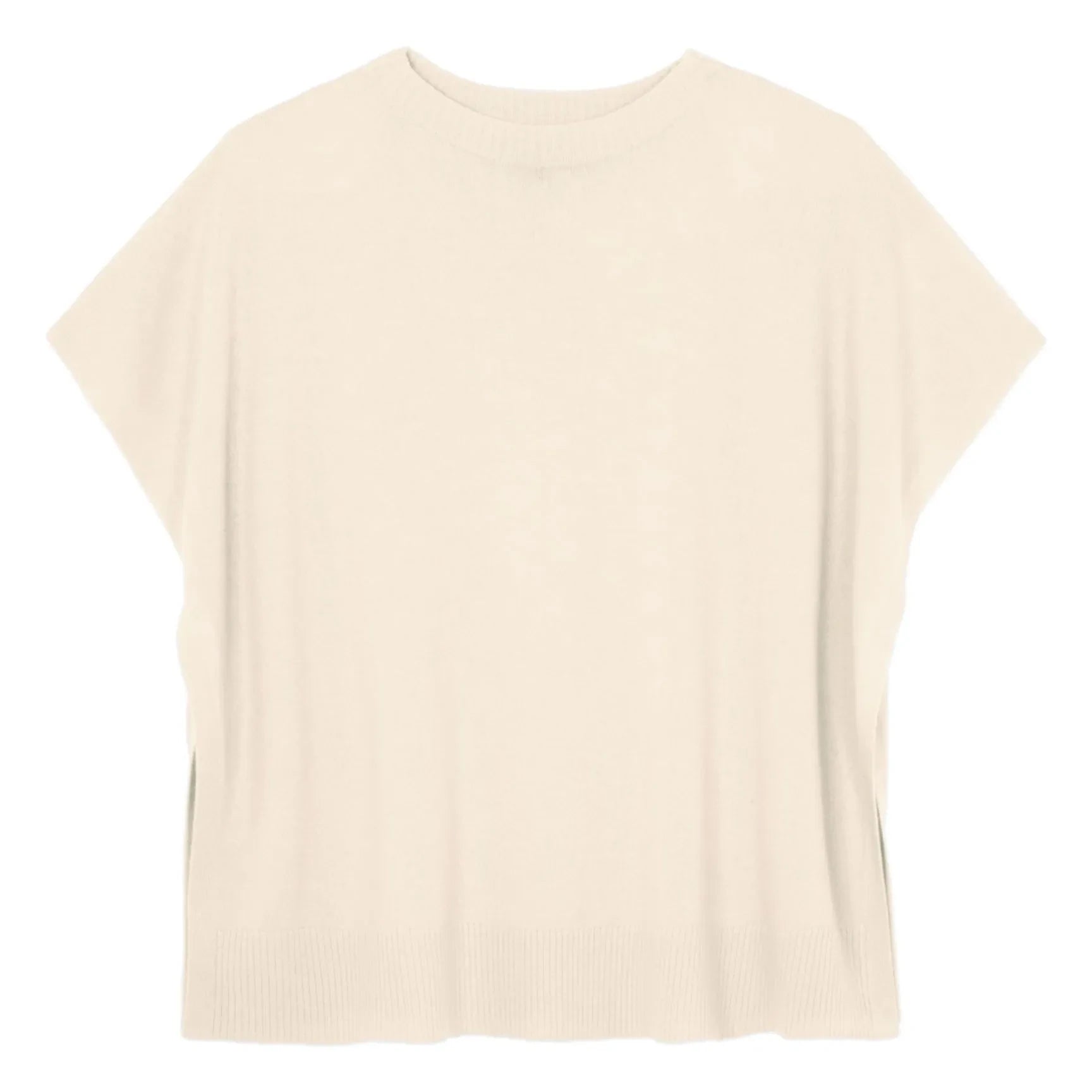 Bompard - Kaschmir-Poncho mit U-Boot-Ausschnitt | Natur