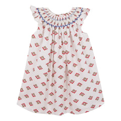 birinit - Monzón Bio-Baumwoll-Rüschenkleid | Weiß