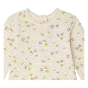 Bonpoint - Genna Fleuri Bio-Baumwoll-T-Shirt und Leggings Set | Ecru