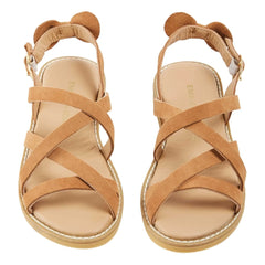Emile et Ida - Sandalen aus gekreuztem Leder | Camel