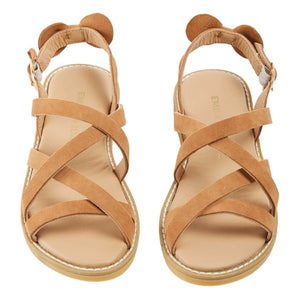 Emile et Ida - Sandalen aus gekreuztem Leder | Camel