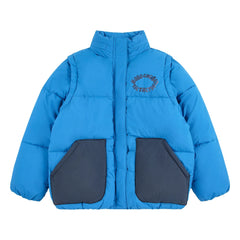 Bobo Choses – Tic Tac Toe Jacke aus recycelten Fasern | Blau