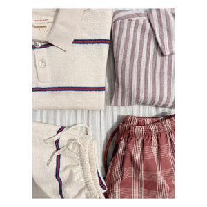 Konges Sløjd - Gestreifte Bio-Baumwoll Trio Shorts | Beige