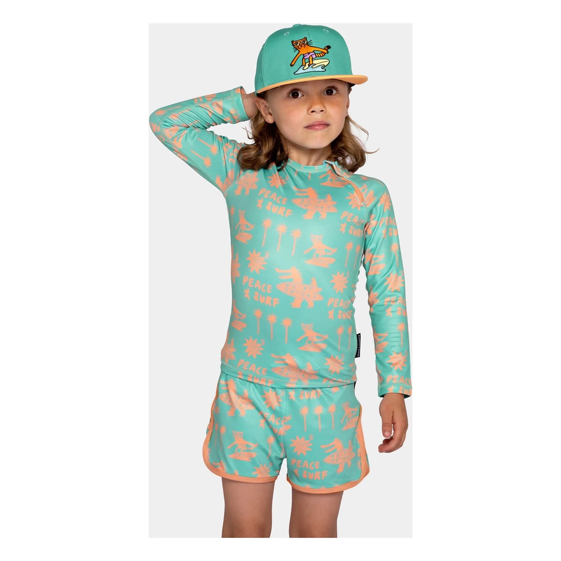 Beach & Bandits - Yaguah Catback UV-Schutz T-Shirt Recycelte Fasern | Grün