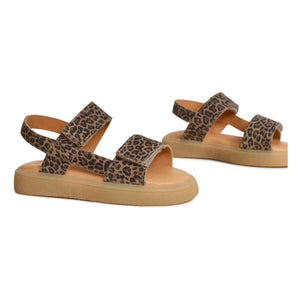 du Loua - Du Malu Leopard Wildledersandalen | Braun