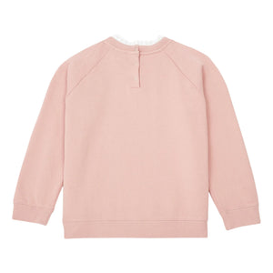 Bonton - Tilia Bio-Baumwoll-Sweatshirt mit Spitzenkragen | Rosa