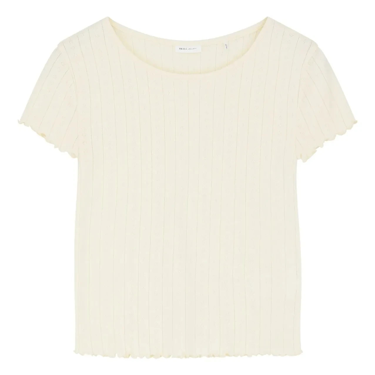 Skall Studio - Edie Baumwoll-T-Shirt | Gebrochenes Weiß