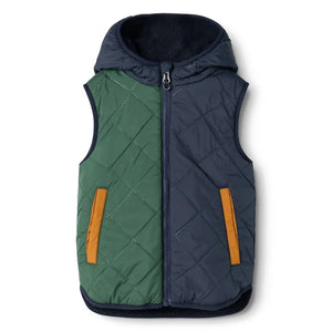 Liewood - Diana Sherpa-Ärmellose Jacke, hergestellt aus recycelten Fasern | Nachtblau