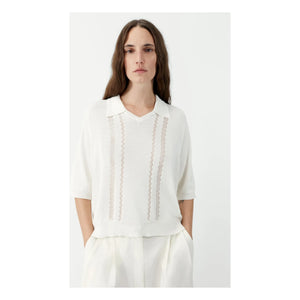Cordera - Knit Polo | Weiß