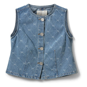 Sofie Schnoor - Carlasy Ärmellose Jeansjacke | Blau