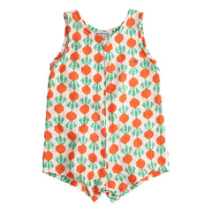Bobo Choses - Rettich Bio-Baumwoll-Musselin-Strampler | Ecru