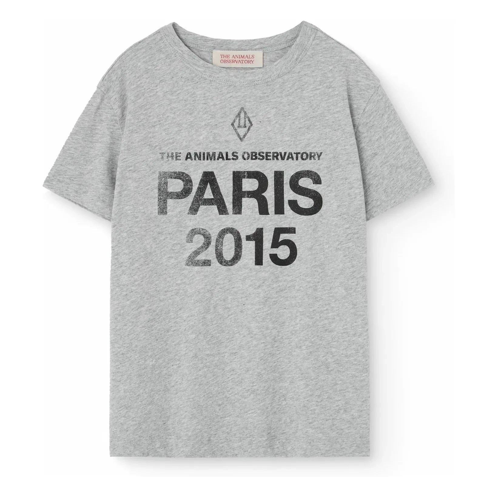 The Animals Observatory – T-Shirt „Rooster Paris 2015“ | Heather Grey