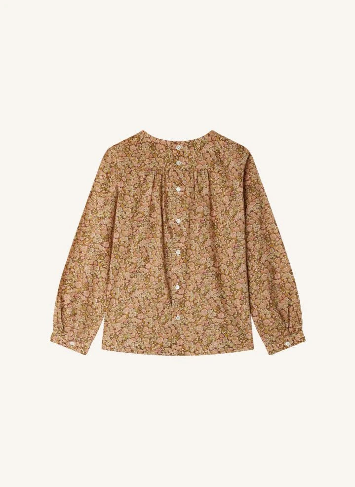 Bonpoint - Juliette-Bluse Liberty Bio-Baumwolle | Pflaume