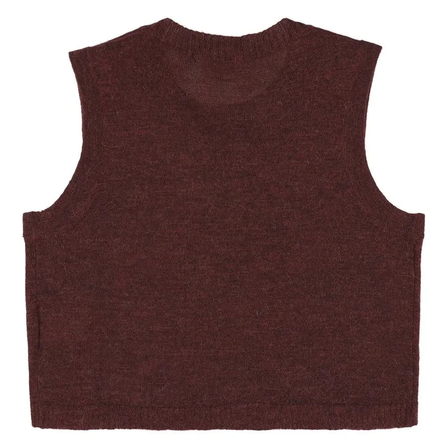 Morley - Zahara Ärmelloser Wollpullover | Bordeaux