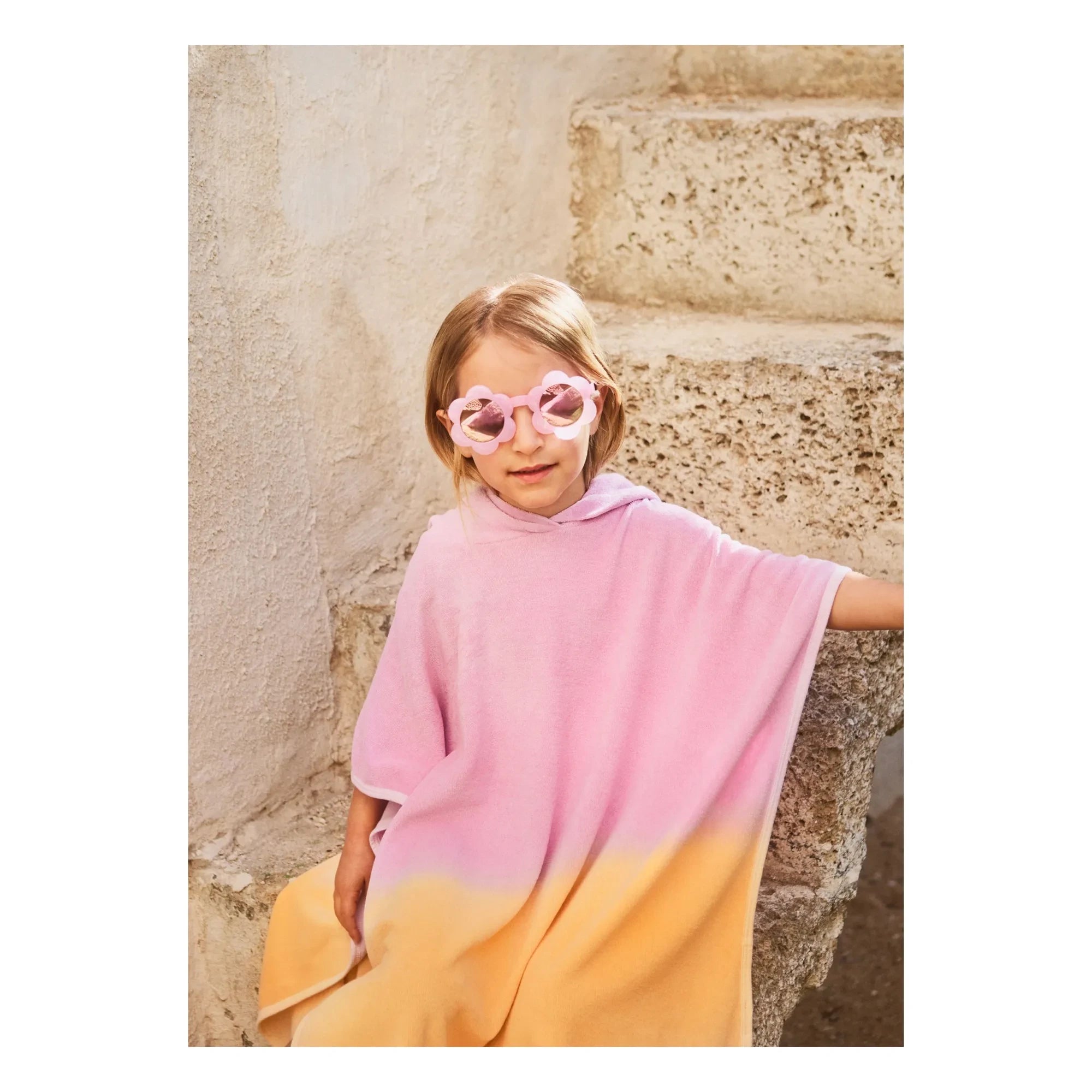 Molo - Zweifarbiger Strand-Poncho | Lila