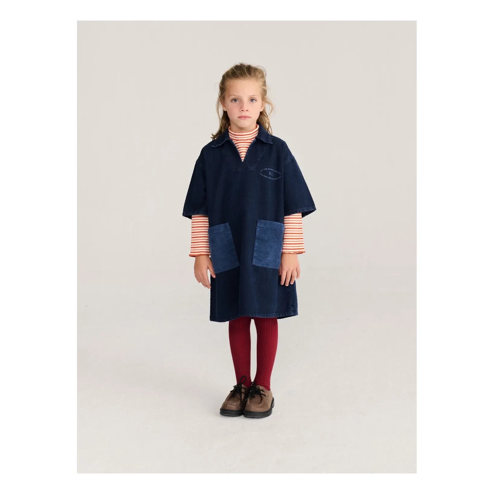 Bobo Choses – Kleid aus recycelter Baumwolle (B.C. Denim) | Dunkelblau