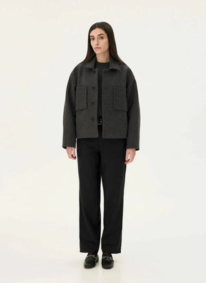 Noyoco - Holar Wolljacke | Kohlegrau