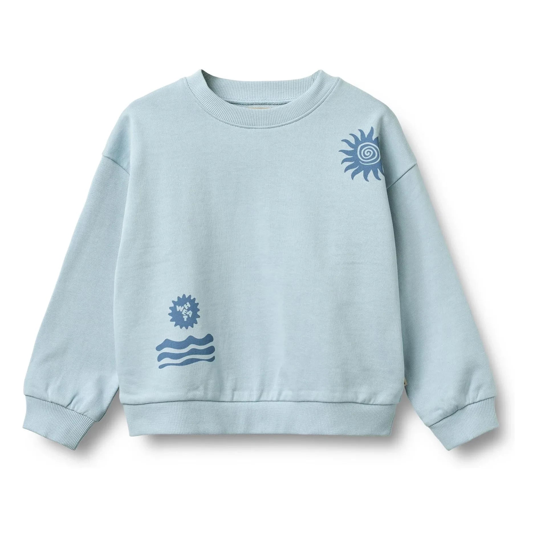 Wheat - Casey Bio-Baumwoll-Sweatshirt | Hellblau