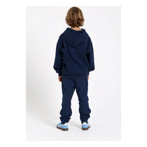 Smallable Kid - Gewaschene blaue Bio-Baumwoll-Jogger
