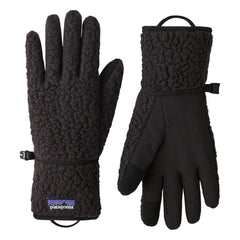Patagonia – Retro Pile Handschuhe aus recycelten Fasern | Schwarz