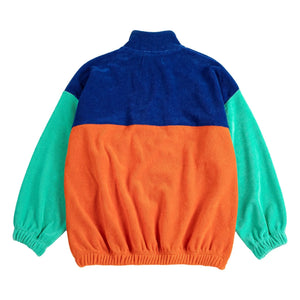 Bobo Choses - Sweatshirt aus Bio-Baumwollfrottee mit Farbblöcken | Orange