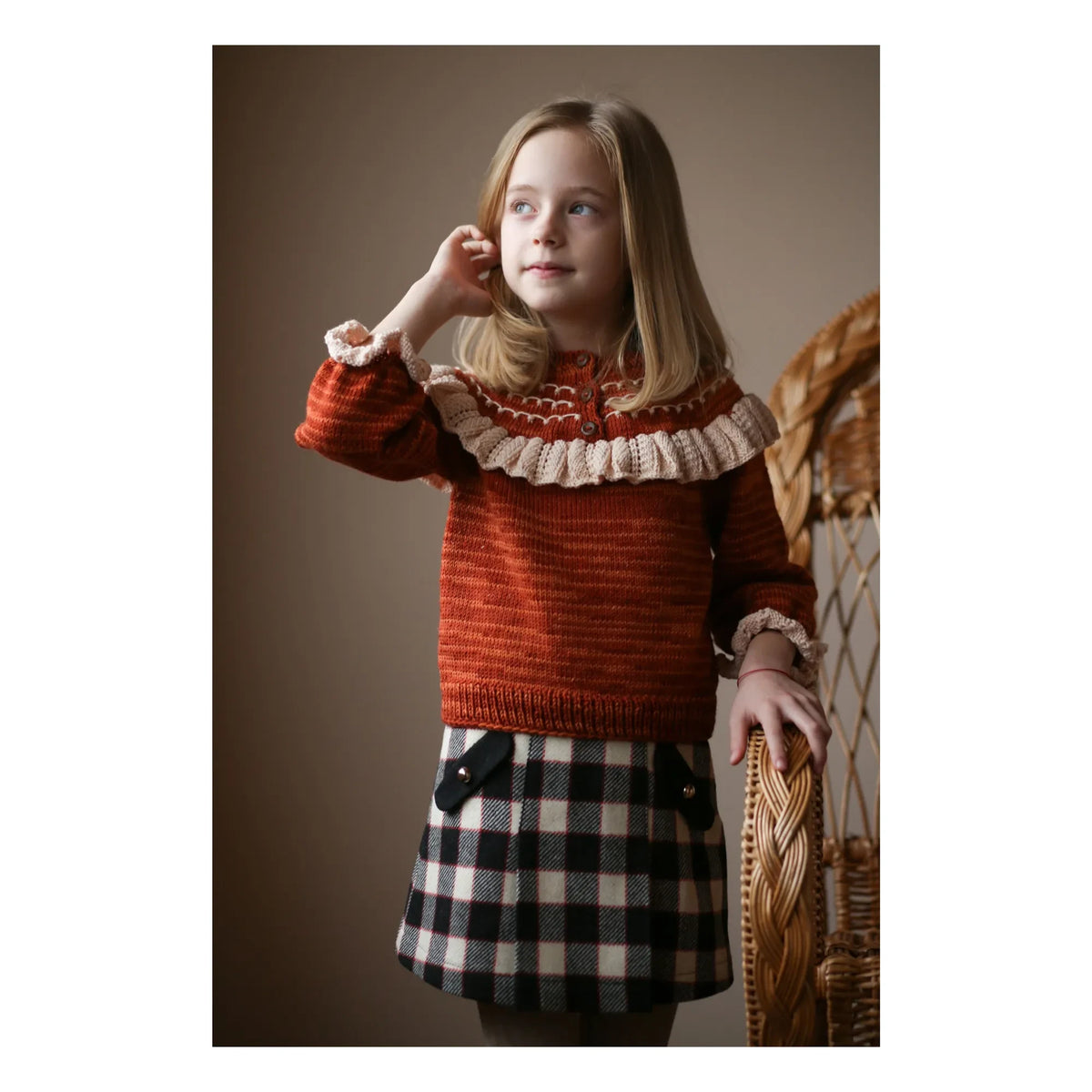 Kalinka - Dove Merinowollpullover | Ziegelrot