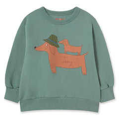Tinycottons – Hunde-Sweatshirt aus Bio-Baumwolle | Green Water