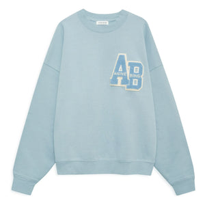 Anine Bing - Oversize Miles Letterman Sweatshirt | Hellblau